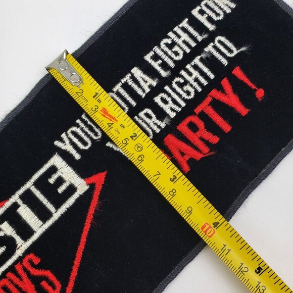 Beastie Boys Vintage Patch 90s Felt Fight Right Party Iron On 10.25x4" NOS - Picture 6 of 11